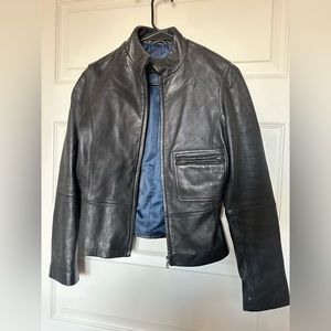 Tahari Leather Jacket - Womens XS
